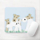 Tapis De Souris Mousepad de terriers de Fox de fil (Avec souris)