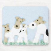 Tapis De Souris Mousepad de terriers de Fox de fil (Devant)