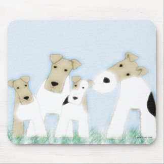 Tapis De Souris Mousepad de terriers de Fox de fil