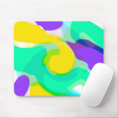 Tapis De Souris Mousepad de tourbillonnement de couleurs (Avec souris)