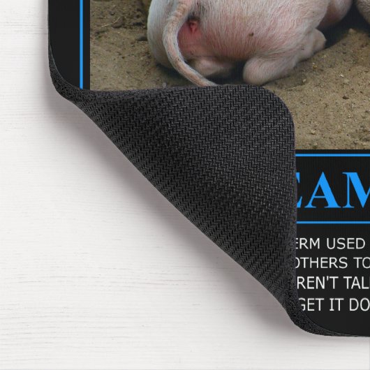 Tapis De Souris Mousepad de travail d'équipe (Coin)