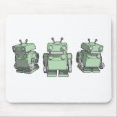 Tapis De Souris Mousepad de trio de robot (Devant)