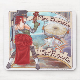 Tapis De Souris Mousepad de vols de lumière rouge