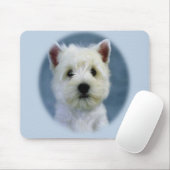 Tapis De Souris Mousepad de Westie (Avec souris)
