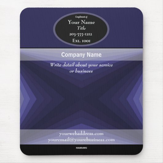 Tapis De Souris Mousepad Deep Purple - HAMbyWG (Devant)