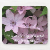 Tapis De Souris Mousepad déferlé par clématite (Devant)