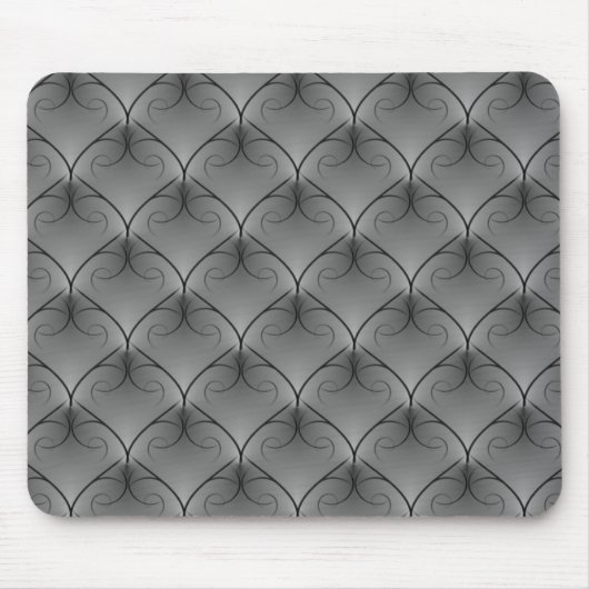 Tapis De Souris Mousepad d'élégance gris doux (Devant)