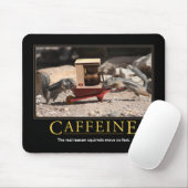 Tapis De Souris Mousepad démotivationnel : caféine (Avec souris)