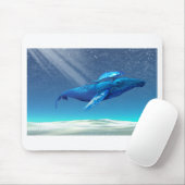 TAPIS DE SOURIS MOUSEPAD DES BALEINES (Avec souris)