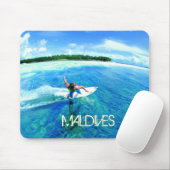 Tapis De Souris Mousepad des Maldives (Avec souris)