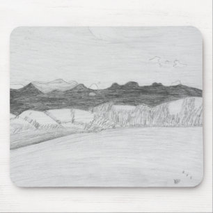 Tapis De Souris Mousepad des montagnes et des dunes