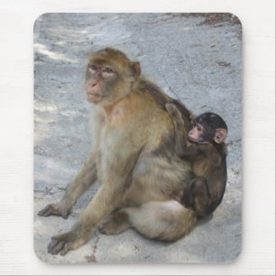 Tapis De Souris Mousepad des singes de Gibraltar