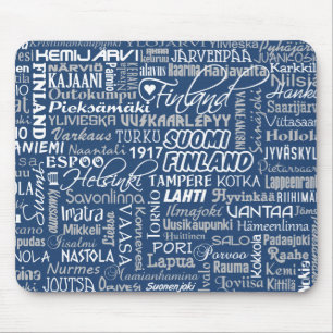Tapis De Souris Mousepad des Villes de Finlande