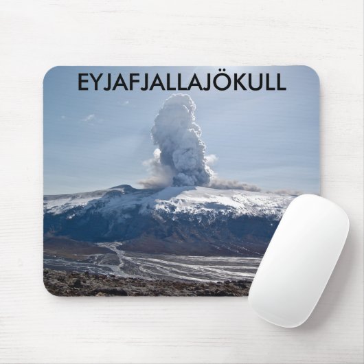 Tapis De Souris Mousepad d'Eyjafjallajokull (Avec souris)