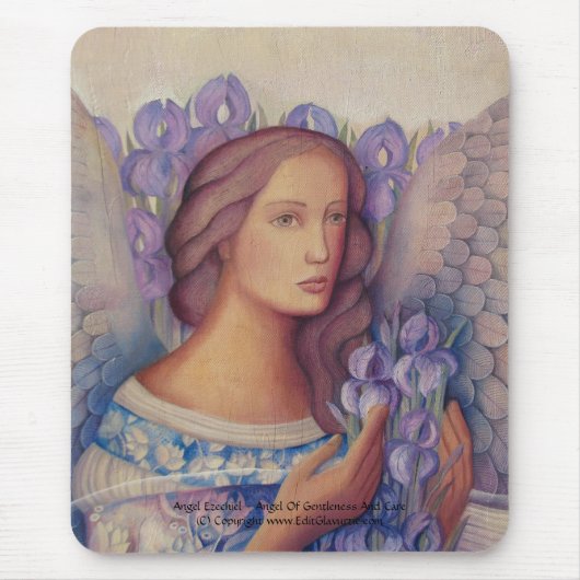 Tapis De Souris Mousepad d'Ezechiel d'ange (Devant)