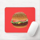 Tapis De Souris Mousepad d'hamburger (Avec souris)