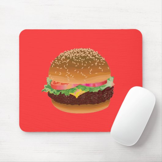 Tapis De Souris Mousepad d'hamburger (Avec souris)