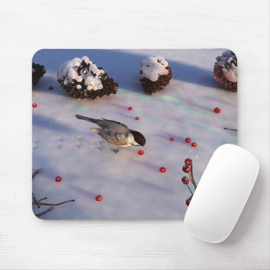 Tapis De Souris Mousepad d'hiver (Avec souris)