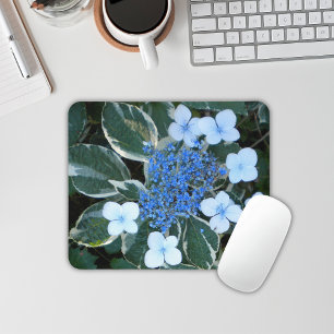 Tapis De Souris Mousepad d'Hydrangée Bleue Variée