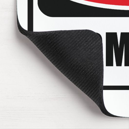 Tapis De Souris Mousepad DOCILE d'avertissement (Coin)