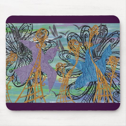 Tapis De Souris Mousepad d'oiseaux de matin (Devant)