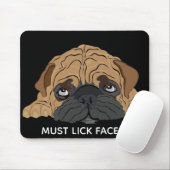 Tapis De Souris Mousepad doit taper des visages/Chien taureau chio (Avec souris)