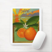 Tapis De Souris Mousepad d'oranges (Avec souris)