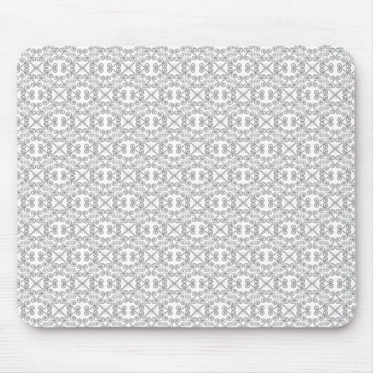 Tapis De Souris Mousepad doux et dainty, blanc (Devant)