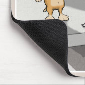 Tapis De Souris Mousepad drôle : Chien et poulet (Coin)