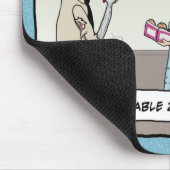 Tapis De Souris Mousepad drôle : Zombi de bureau (Coin)