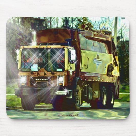 Tapis De Souris Mousepad du chauffeur de camion de décharge (Devant)