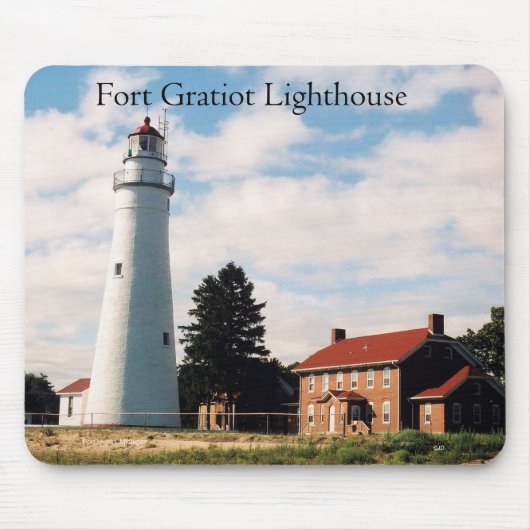 Tapis De Souris Mousepad du phare de Fort Gratiot (Devant)