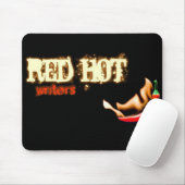 Tapis De Souris Mousepad d'un rouge ardent (Avec souris)