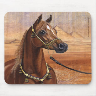 Tapis De Souris Mousepad égyptien de cheval de princesse Arabian