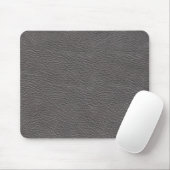 Tapis De Souris Mousepad en cuir gris de texture (Avec souris)