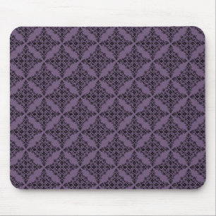 Tapis De Souris Mousepad en damas parfaitement poli, violet