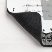 Tapis De Souris Mousepad en dentelle noire (Coin)