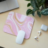 Tapis De Souris Mousepad en rose et or - Bureau esthétique