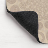 Tapis De Souris Mousepad en spirale beige doux (Coin)