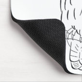Tapis De Souris Mousepad étant perché de hibou (Coin)