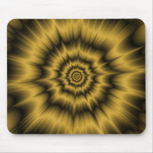 Tapis De Souris Mousepad, explosion d'or jaune