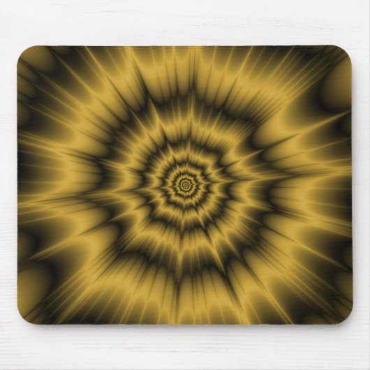 Tapis De Souris Mousepad, explosion d'or jaune (Devant)
