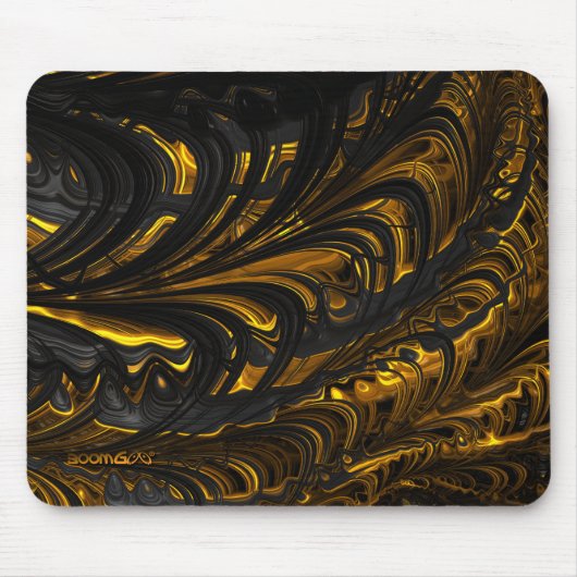 Tapis De Souris Mousepad - F1488 "Black Gold Flow" 1 (Devant)