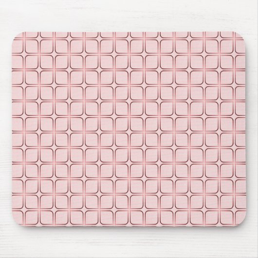Tapis De Souris Mousepad Fab Rétro, Rose (Devant)