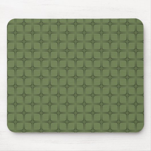 Tapis De Souris Mousepad Fabrique Rétro, Vert Cèdre (Devant)