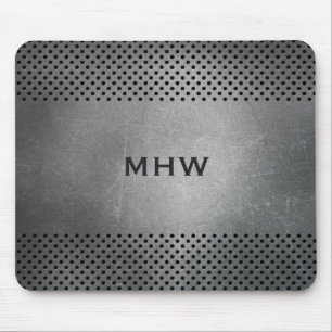 Tapis De Souris Mousepad fait sur commande de monogramme en métal