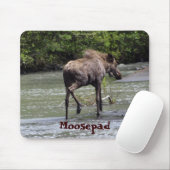 Tapis De Souris Mousepad Fantaisie de l'orignal canadien (Avec souris)