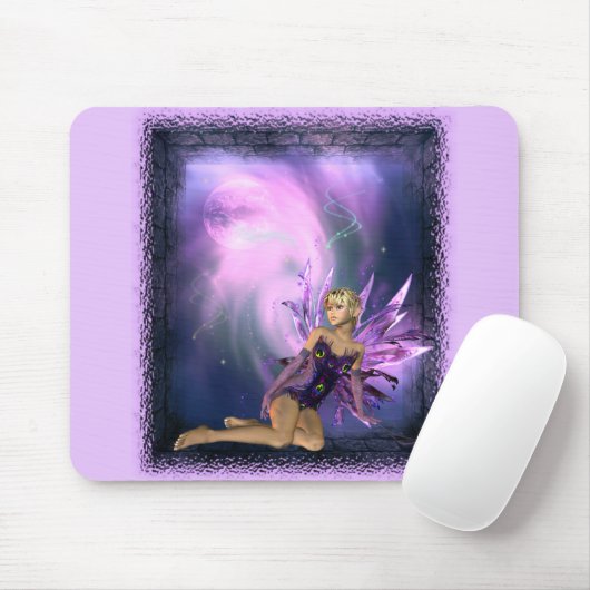 Tapis De Souris Mousepad féerique pourpre (Avec souris)