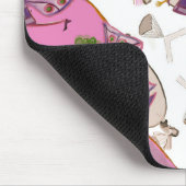 Tapis De Souris Mousepad fées de champignons roses (Coin)