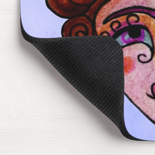 Tapis De Souris Mousepad (Femme lunaire 01) (Coin)